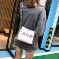 2021 new bucket bag chic chain bag canvas crossbody shoulder bag women's handbags